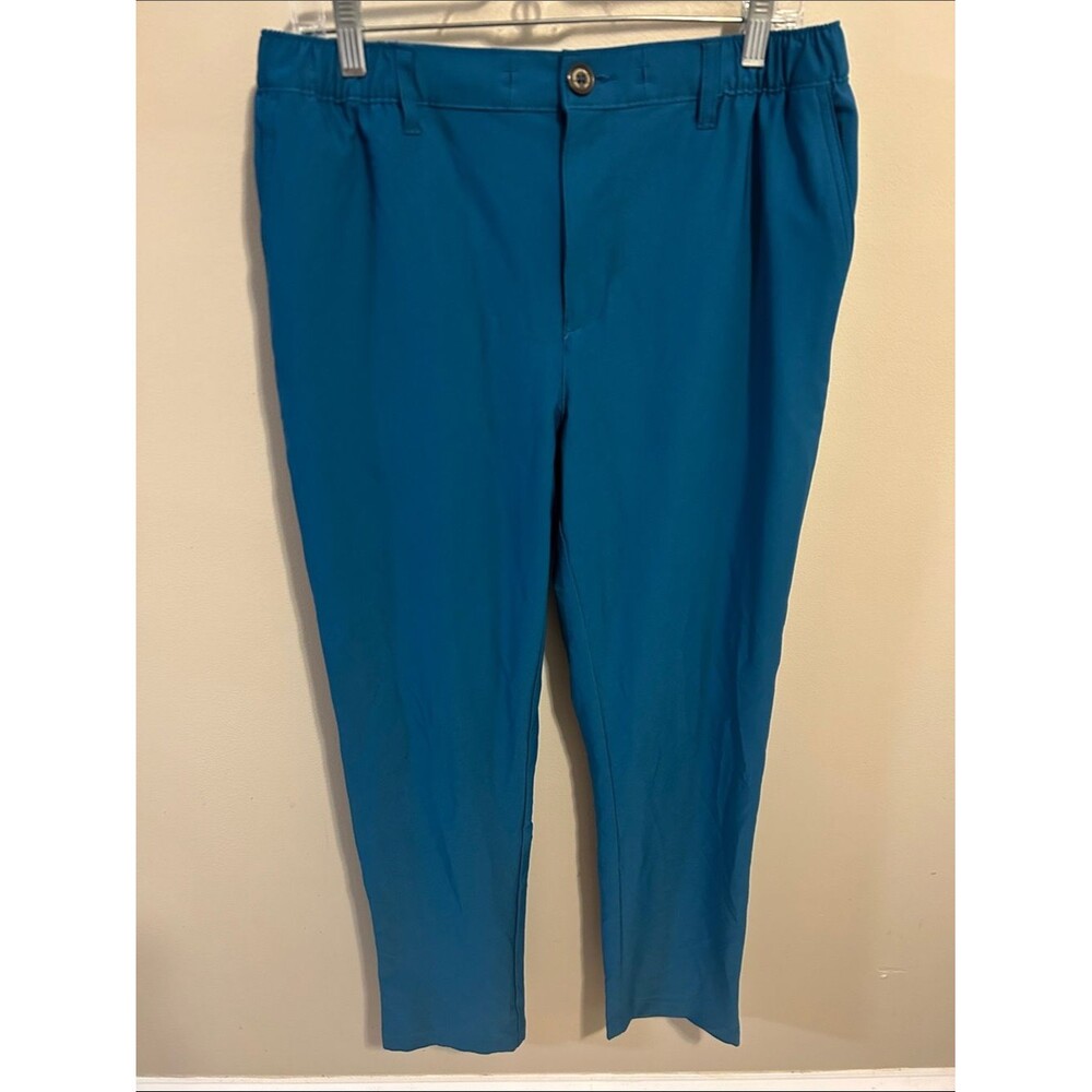 Chubbies Men's Everywear Performance Pants Blue Teal Stretch Size Large